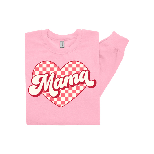 Valentines MAMA Checkered Heart
